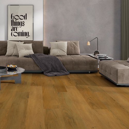 Suelo vinílico clic spc orion elite siena castaño silence galaxy line