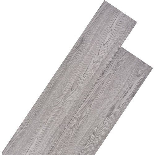 Vidaxl lamas para suelo no autoadhesivos pvc gris oscuro 5,26 m² 2 mm