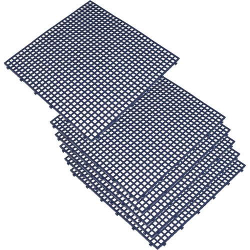 Baldosa para terraza o jardín exterior de 39x39 cm, 6 unidades. superficie 0,15 m² flextile - azul