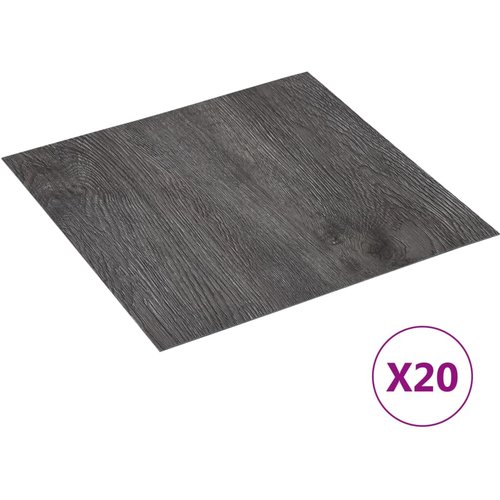 Vidaxl tarimas de suelo autoadhesivas 20 uds pvc marrón 1,86 m²