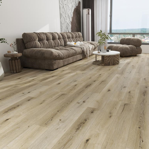 Suelo de pvc clip-on con base integrada - espesor 5,5 mm - garantía de 20 años - imitación roble claro - dimensiones l122 cm x l 23 cm