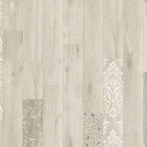 Suelo vinílico textil - relieve 3d - parquet claro efecto estarcido - rollo 2m x 13m