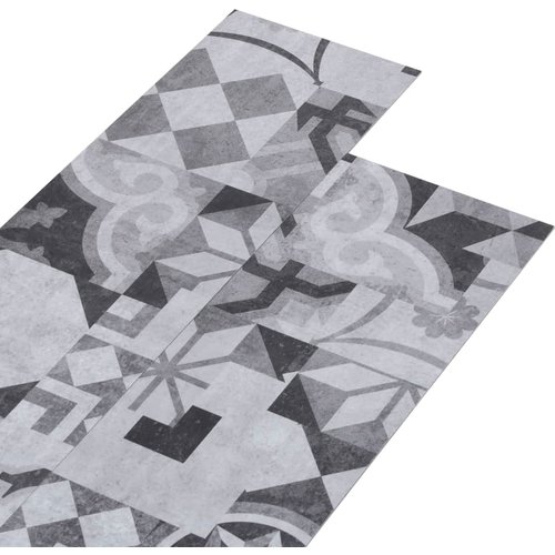 Lamas para suelo de pvc autoadhesivas | tarimas de suelo | tarimas autoadhesivas estampado gris 5,02m² 2mm cfw69983