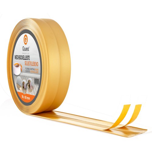 Quest banda de montaje y acabado pvc 15x15mm, 20m, autoadhesiva, l'or