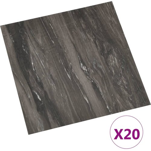 20 piezas lamas de suelo autoadhesivas | tarimas de suelo | tarimas autoadhesivas pvc 1,86 m² gris oscuro cfw43983