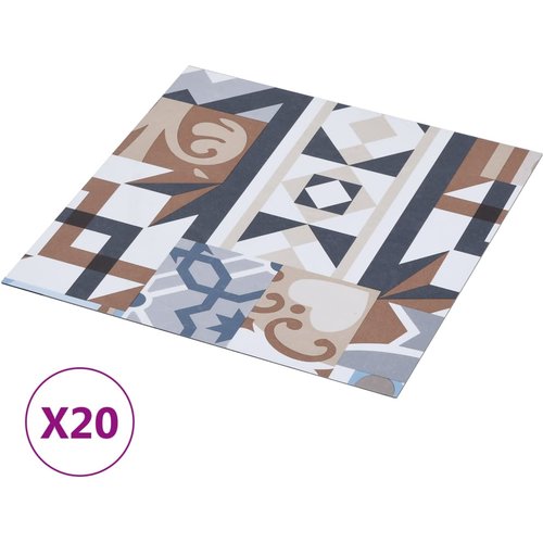 20 udes lamas de suelo autoadhesivas | tarimas de suelo | tarimas autoadhesivas pvc 1,86 m² estampado monocolor cfw94008