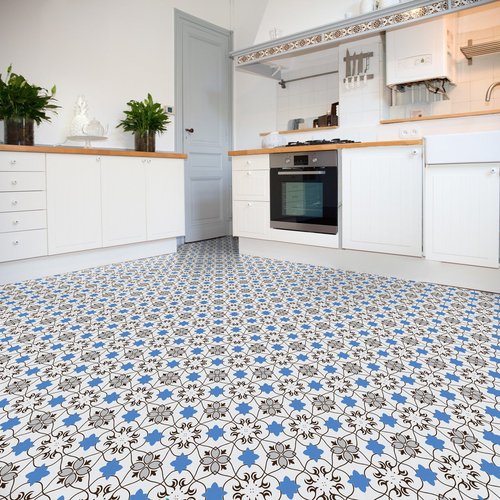 Vinilo baldosas suelo alicia antideslizante - adhesivo de pared - revestimiento sticker mural decorativo - 1 adhesivo 40x40cm