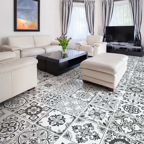 24 vinilos baldosas suelo antideslizante boccadifalco - adhesivo pared - sticker revestimiento - 1 adhesivo 120x320cm-24stickers40x40cm