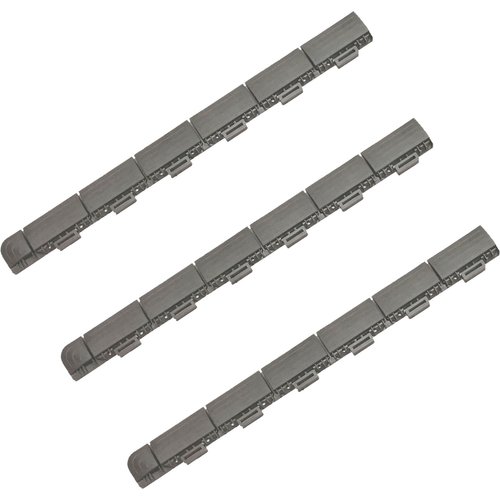 Pack 3 remates con acabado macho, finalización suelo marte gris claro efecto cruzado