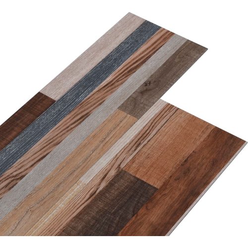 Lamas para suelo de pvc autoadhesivas | tarimas de suelo | tarimas autoadhesivas multicolor 5,02 m² 2 mm cfw97323