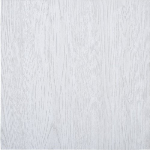 Baldosas de suelo autoadhesivas 5,11 m² pvc blanco vidaxl
