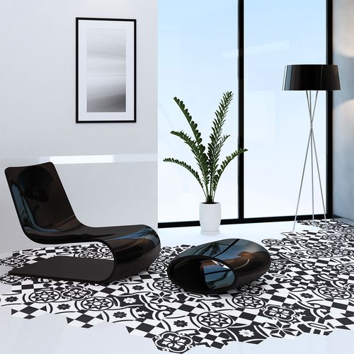 Vinilo baldosas suelo cavino antideslizante - adhesivo pared - sticker revestimiento - 1 adhesivo 40x90cm-10stickershexagones20x18cm