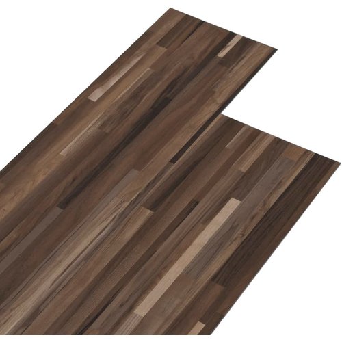 Lamas para suelo de pvc autoadhesivas | tarimas de suelo | tarimas autoadhesivas marrón a rayas 5,02m² 2mm cfw18227