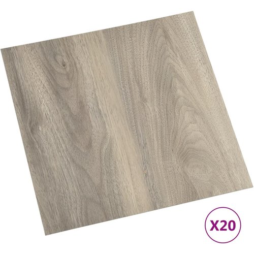 20 piezas lamas de suelo autoadhesivas | tarimas de suelo | tarimas autoadhesivas pvc 1,86 m² gris taupe cfw98808