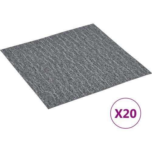 Vidaxl tarimas de suelo autoadhesivas 20 uds pvc gris 1,86 m²