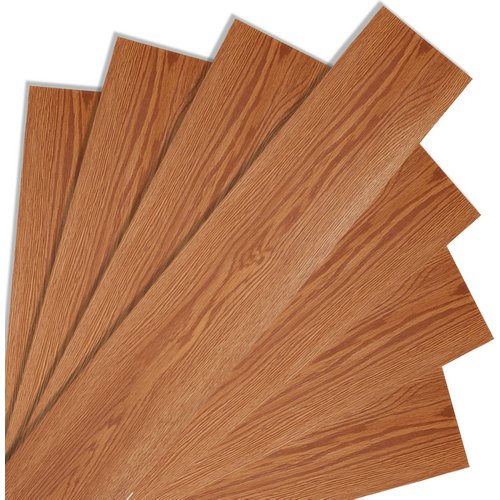 Suelo vinílico adhesivo de lamas de pvc, 35 piezas, 4,89 m², efecto madera beige dorado