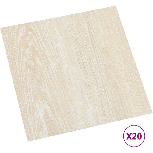 20 piezas lamas de suelo autoadhesivas | tarimas de suelo | tarimas autoadhesivas pvc 1,86 m² beige cfw99638