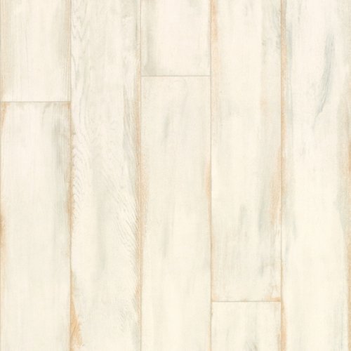 Suelo vinílico textil económico - suelo de madera pintado antiguo - crema - rollo 2m x 11m