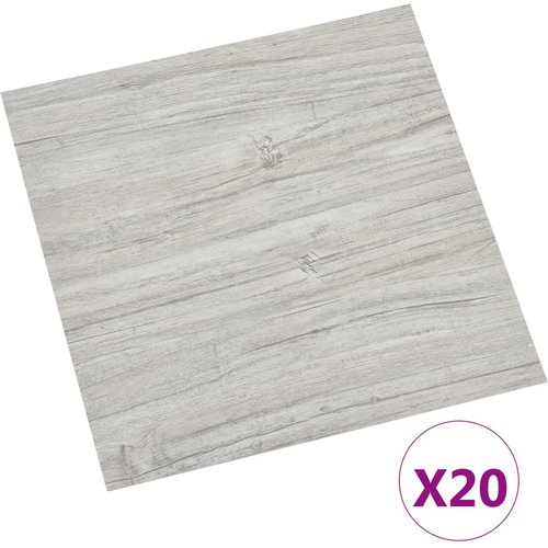 20 piezas lamas de suelo autoadhesivas | tarimas de suelo | tarimas autoadhesivas pvc 1,86 m² gris claro cfw41886