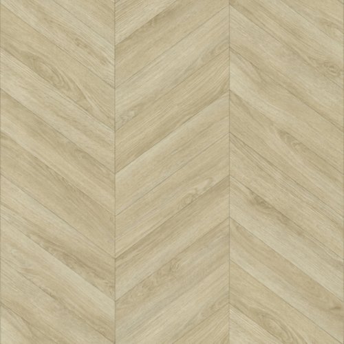 Suelo de vinilo con reverso gris - diseño en espiga - roble claro - rollo 2m x 15m