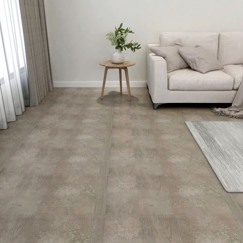 Maison exclusive - lamas para suelo autoadhesivas 55 uds pvc 5,11 m² gris