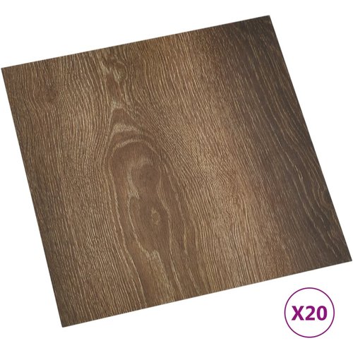 20 piezas lamas de suelo autoadhesivas | tarimas de suelo | tarimas autoadhesivas pvc 1,86 m² marrón cfw16120