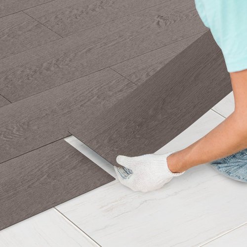 Parquet adhesivo vinilo pvc 35 piezas 4,89 m² night oak chêne noir