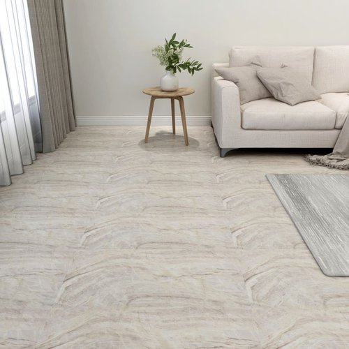 Maison exclusive - lamas para suelo autoadhesivas 55 uds pvc 5,11 m² beige
