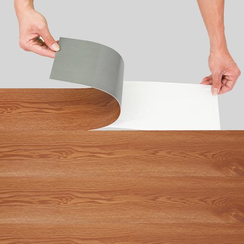 Tablas de pvc autoadhesivas,caja de 28 tablas de vinilo autoadhesivas,roble cálido clásico, aprox.4m²