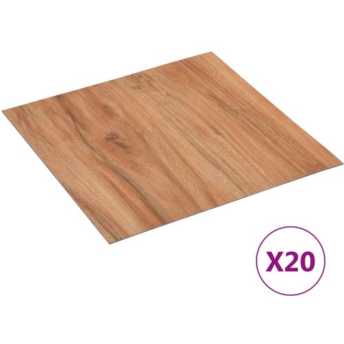Vidaxl tarimas autoadhesivas 20 piezas pvc 1,86 m² madera claro