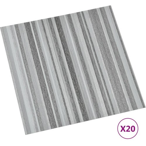 20 piezas lamas de suelo autoadhesivas | tarimas de suelo | tarimas autoadhesivas pvc 1,86 m² gris claro cfw86127