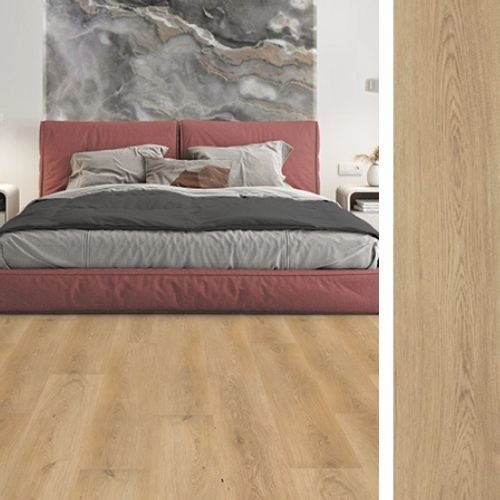 Suelo vinílico spc con subsuelo incorporado (5,7mm) en clic - 20 cajas (44,60 m²) roble dromedario