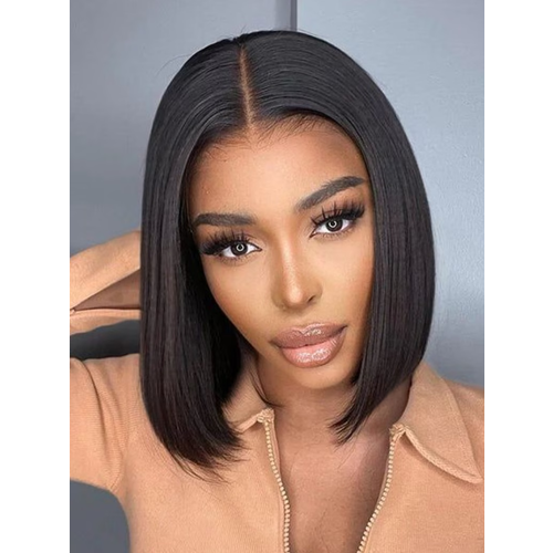 UNice 13x4 Pre-Everything Lace Frontal Natural Black Bob Wig Pre Cut Lace Wig