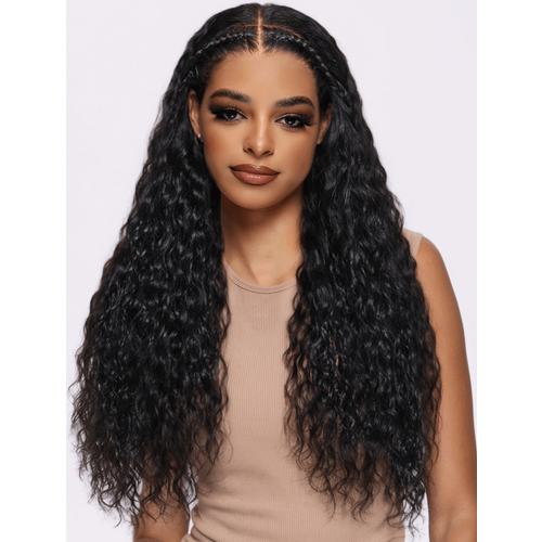 Bye-Bye Knots Glueless 7x5 Lace Natural Black Braided Wig