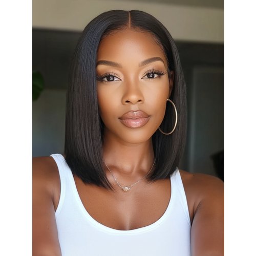 Unice Affordable V Part Bob Straight Wig Glueless Beginner-Friendly Flash Sale
