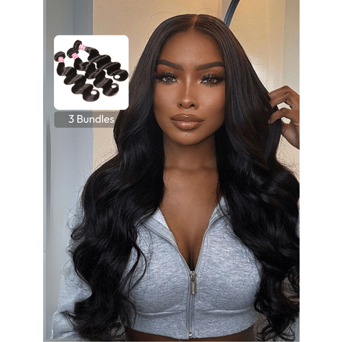 UNice 3 Bundles Hair Body Wave Virgin Human Hair
