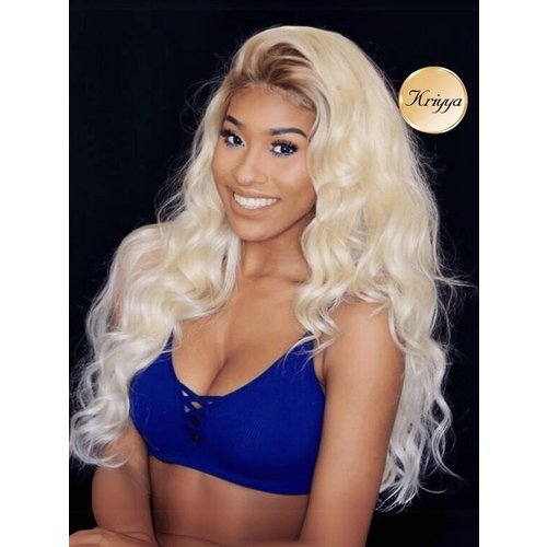 UNice Kriyya Full Lace Pre-Plucked Blonde Wig with Dark Roots