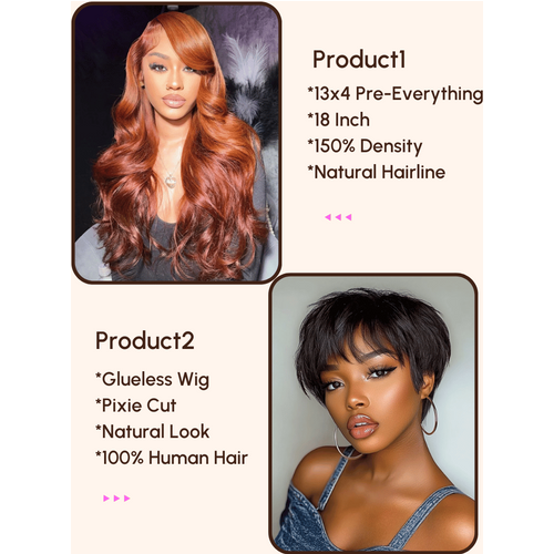 2 Wigs $119 for 7x5 Bye-Bye Knots and Glueless Wig