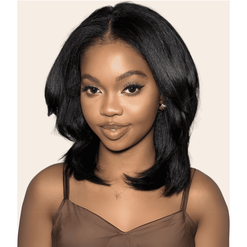 ByeBye Knots Wig 7x5 Put On And Go Glueless Lace Bleached Knots Bob Wig 150% Density