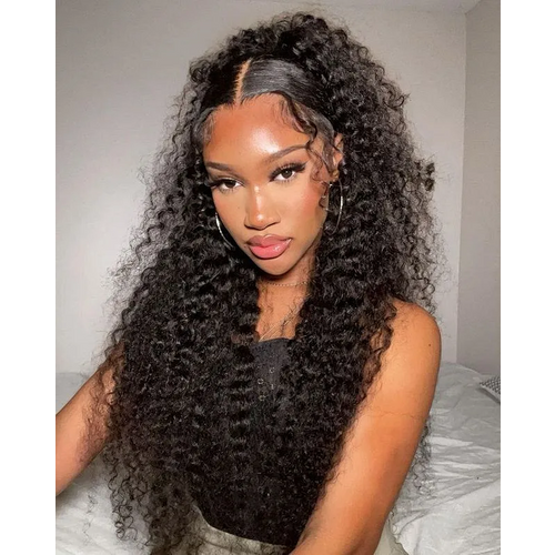 200% Density 7x5 Bye-Bye Knots Wig Glueless Lace Jerry Curly Wig With Bleached Invisible Knots