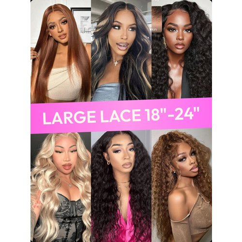 18-24 Inch Large 13x4/ 7x5 Lace Flash Sale Hot Selling Beginner Friendly Glueless Human Hair Wigs Natural Hairline