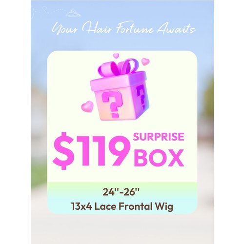 UNICE $119 Surprise Box Get 24''-26'' Inch13x4 Lace Frontal Wig Value $299-$399