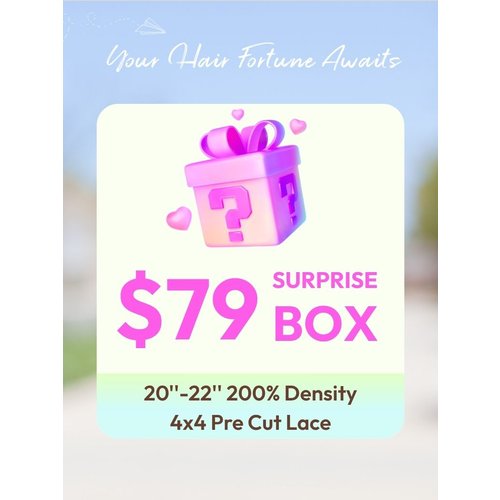 UNICE $79 Surprise Box Get Long Inch 200% Density 4x4 Pre Cut Lace Wig Value $199-$299
