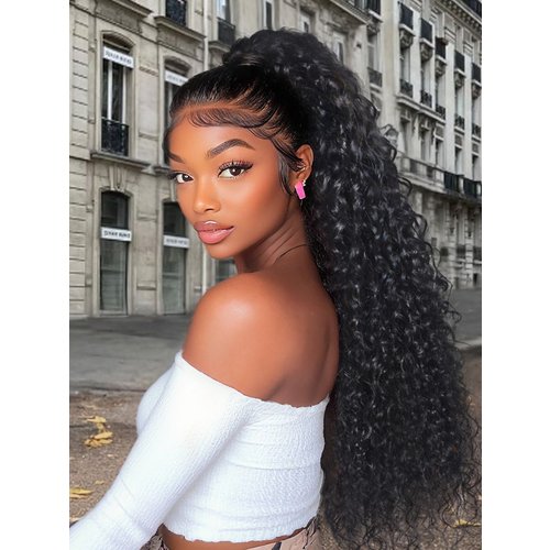 7x5 Bye-bye Knots Wigs Mixed Curls Wig with Invisi Drawstring