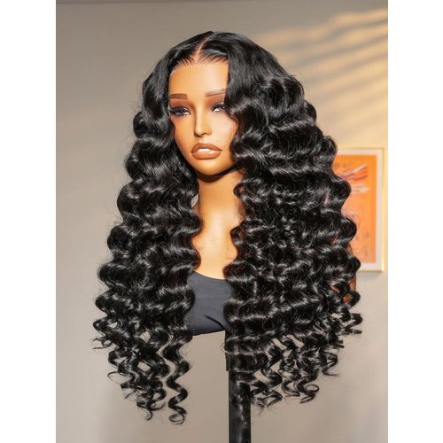 UNice 13x4 Pre-Everything™ Lace Frontal Natural Black Loose Deep Wave Wig & Invisible Knots