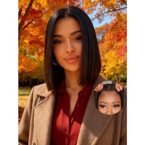 Bye Bye Knots Wig 7x5 Glueless Lace Black Yaki Bob& Longer length Bleached Knots Wig With Drawstring