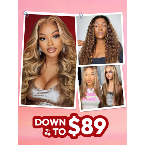 150%-250% Density 7x5/13x4 Glueless Lace Honey Blonde Body Wave/Layer Straight/Curly Wig With Bleached Clean Knots