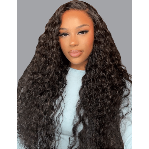 UNice 13x4 HD Lace Frontal 250% Density Raw Human Hair Water Wave 200% Density Wig