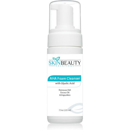 AHA FOAMING Foam Facial Cleanser with 10% Glycolic Acid – (Size 8oz)