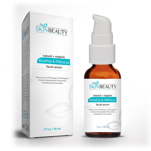 Rosehip Oil & Hibiscus Facial Skin Serum (Size 1oz)